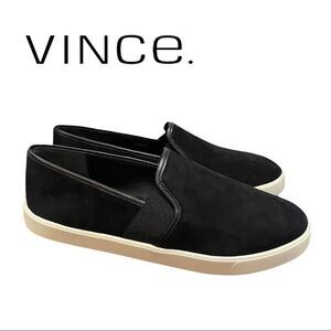 NEW Vince Women's "Preston" Black Suede Leather Loafers Sneakers 8 8.5 9 9.5 10